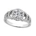 White Gold 2.06 ct. TW Round Diamond Accented Engagement Ring