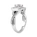 2.25 ct. TW Princess Cut Diamond Engagement Ring with Twisted Shank