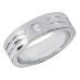 Men's 0.25 ct. Princess Cut Diamond Wedding Band in 14 kt. White Gold