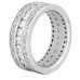 5.00 CT. TW Diamond Triple Row Eternity Wedding Band in Platinum