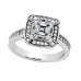 1.54 ct Asscher Cut Diamond Engagement Ring White Gold