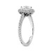 2.20 ct. TW Framed Princess Cut Diamond Engagement Ring in 18 Kt White Gold