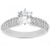 Ladies 3.70 ct. Round Diamond Wedding Band Engagement Ring Pave Set