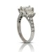 2.35 ct. TW Emerald Cut Diamond Three Stone Accented Engagement Ring in Platinum