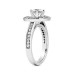 1.54 ct Asscher Cut Diamond Engagement Ring in Platinum