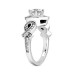 1.92 ct. TW Round Diamond Engagement Ring Twisted Shank in Platinum