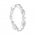 0.75 Ct. Round Diamond Alternating Design Eternity Wedding Band Ring