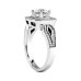 1.54 ct. TW Cushion Diamond Halo Engagement Ring