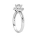 Ladies' 1.68 Ct Tw Round Cut Diamond Halo Engagement  Ring in Platinum