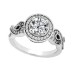 1.92 ct. TW Round Diamond Engagement Ring Twisted Shank in 18 kt White Gold