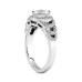 White Gold 2.06 ct. TW Round Diamond Accented Engagement Ring in Platinum