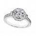 1.73 ct. Round Cut Diamond Engagement Ring in 18 Kt Gold