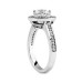 Lady's 1.85 ct. TW Round Cut Diamond Accented Engagement Ring in Platinum