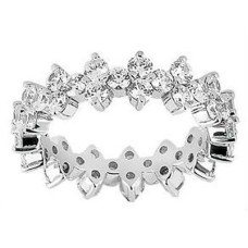 Ladies' 3.00 ct. TW Round Diamond Eternity Band in 18 kt White Gold