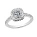 2.20 ct. TW Framed Princess Cut Diamond Engagement Ring in Platinum