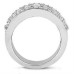 1.50 ct. TW Triple Row Round Cut Diamond Anniversary Wedding Band