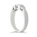 Diamond Club 0.71 ct. Wedding Band with Round and Princess Diamonds White Gold 