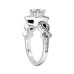 1.92 ct. TW Round Diamond Engagement Ring Twisted Shank in Platinum