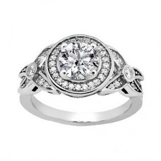 2.58 ct. TW Round Diamond Engagement Ring Halo Design