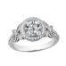 Butterfly-inspired 2.50 ct. TW Round Diamond Vintage Engagement Ring in 18K Gold