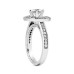 1.54 ct Asscher Cut Diamond Engagement Ring in 18 Kt White Gold