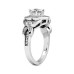 2.58 ct. TW Round Diamond Engagement Ring Halo Design in Platinum