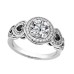 1.70 ct. TW Round Cut Diamond Engagement Ring in 18 Kt White Gold