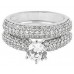 Ladies 3.70 ct. Round Diamond Wedding Band Engagement Ring Pave Set in Platinum