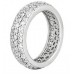3.00 ct Pave Eternity Round Cut Diamond Wedding Band in 14 kt
