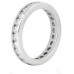 3.00 CT Round Diamond Eternity Wedding Band in White Gold Channel Setting