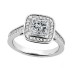 2.35 ct. TW Princess Diamond Engagement Ring in Halo Mounting