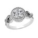 1.92 ct. TW Round Diamond Engagement Ring Twisted Shank in 18 kt White Gold